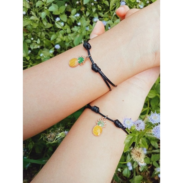 WA116 Gelang Charm Nanas Couple Bestie by Wynter Craft