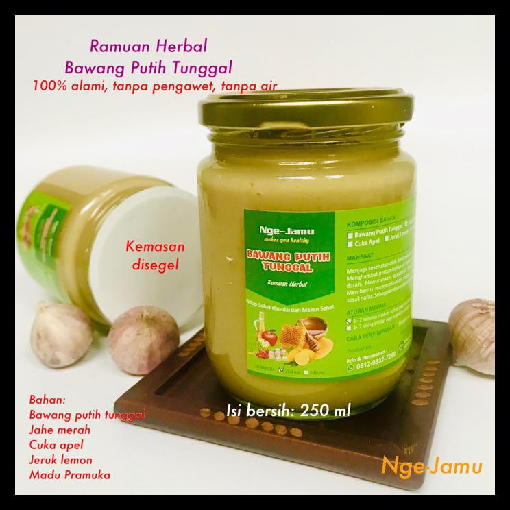

MURAH Jus Herbal Bawang Putih Tunggal, Jahe Merah, Lemon, Madu, Cuka Apel