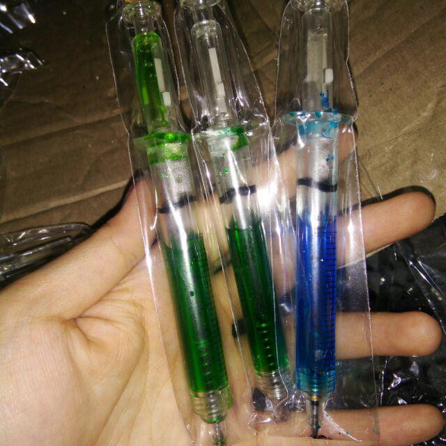 

souvenir pernikahan pena pulpen bulpen suntik murah
