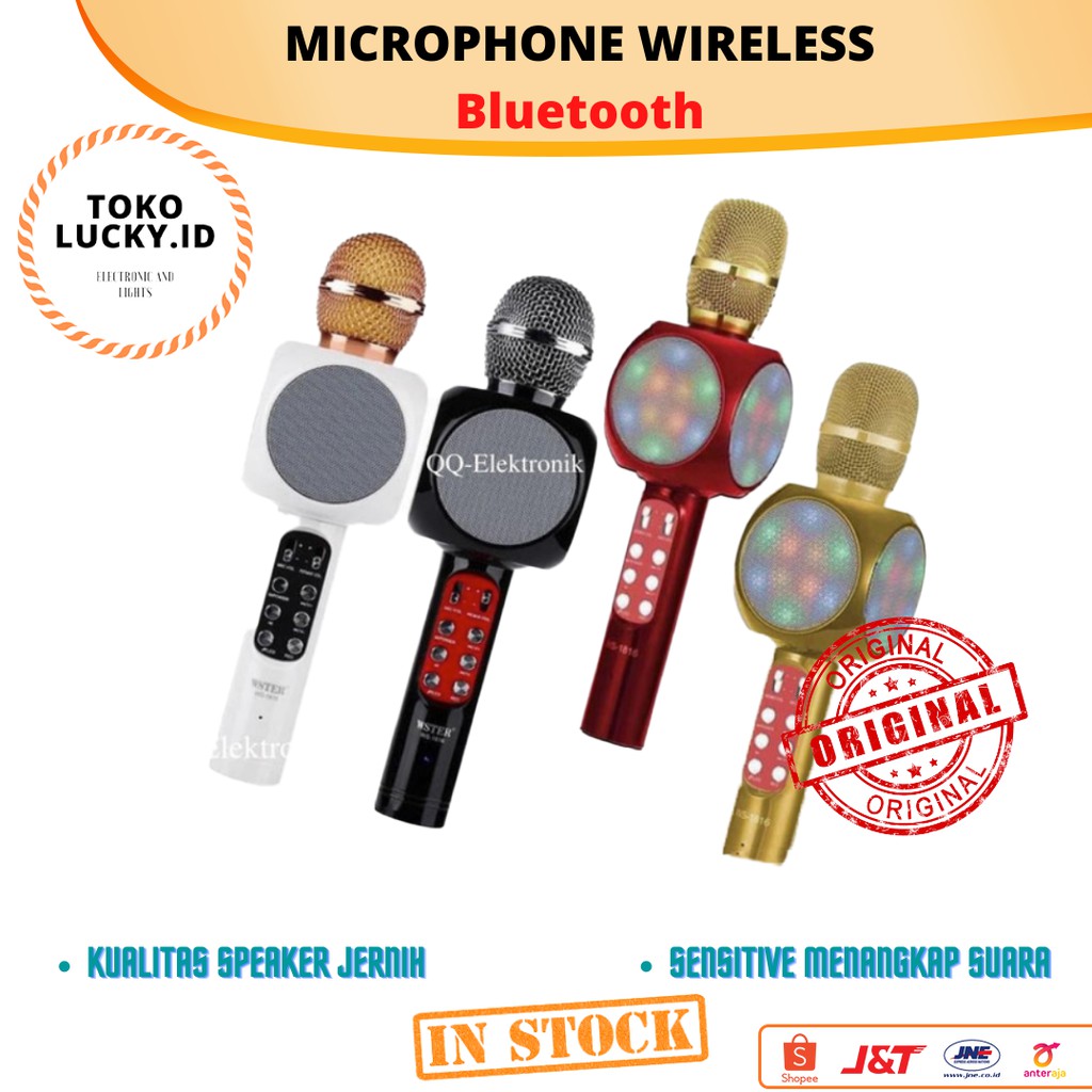 Mikrofon Speaker Wireless Bluetooth Microphone Karaoke