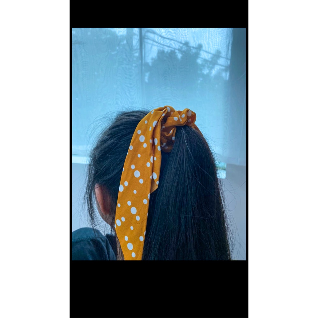 Ikat Rambut Scrunchies JX 1606 Ikat Rambut Korea - Korean Ribbon - Pita Rambut Style Korea - Favorit