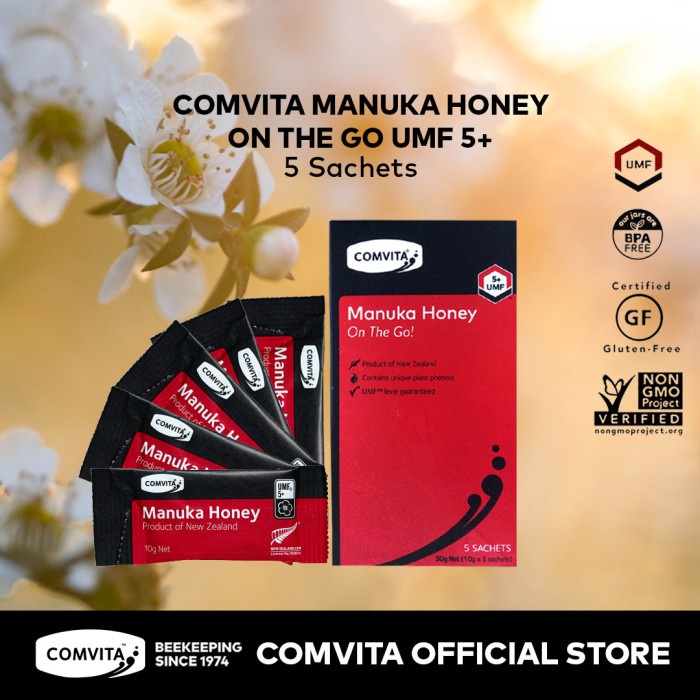 

Comvita Manuka Honey On The Go! UMF 5+ 5 Sachet