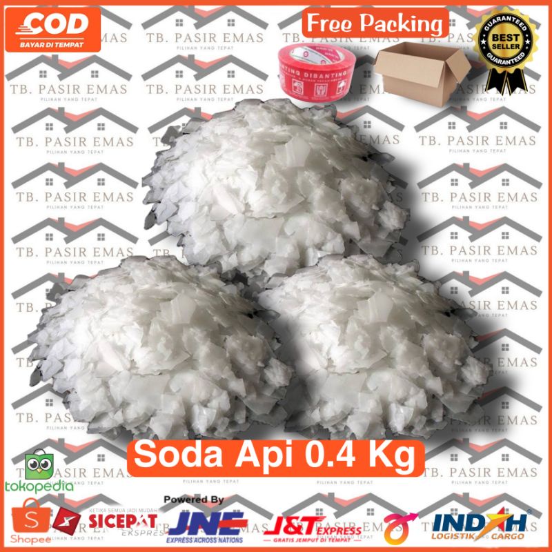 Cod Termurah Soda Api Kemasan 0.4 kg / Soda Api 400 gram / Soda Api Bubuk / Anti Sumbat / Bubuk ajai