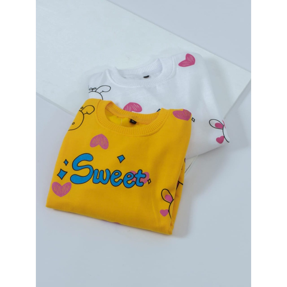 Baju anak perempuan SWEET Sweater Fleece Anak Perempuan 1 - 6 Tahun