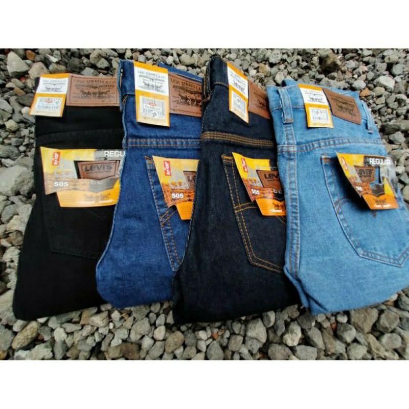 Celana Jeans Reguler/Celana Panjang Standart Pria [ Bisa COD Bayar Ditempat]