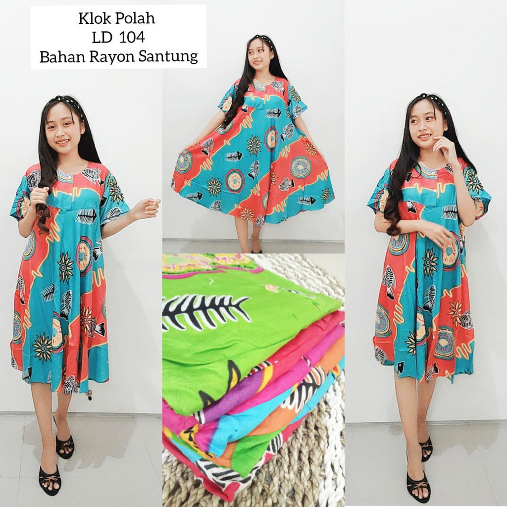 DASTER KLOK VIRAL BAJU TIDUR KEKINIAN TIE DYE HARGA GROSIR MOTIF RANDOM SURABAYA SIDOARJO