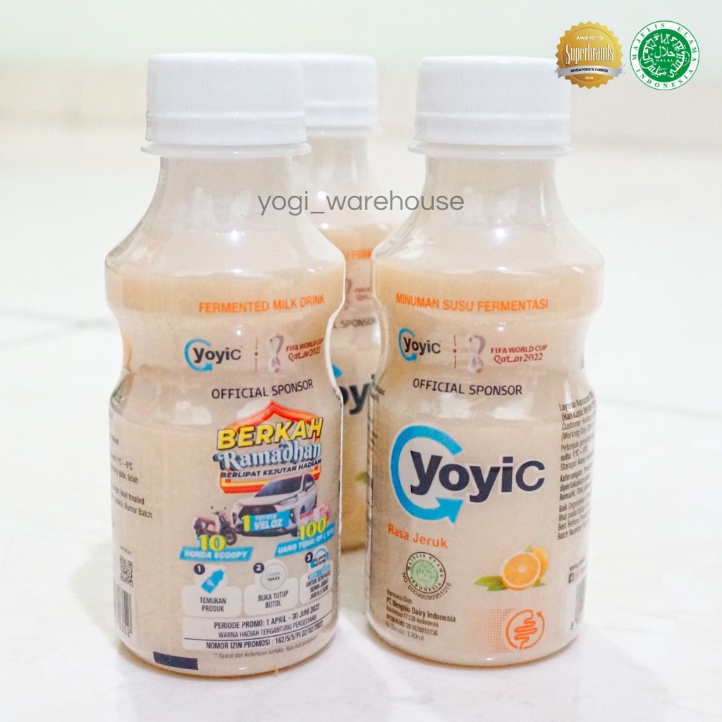 

120 BOTOL YOYIC SUSU FERMENTASI 130ML exp：3 Bulan