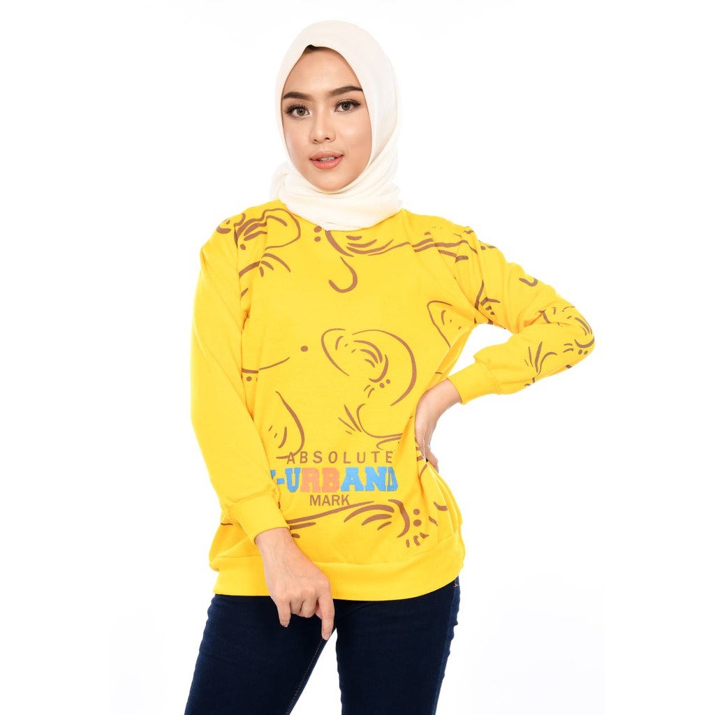 X Urband Sweater Oblong Wanita Syakira Crewneck A147