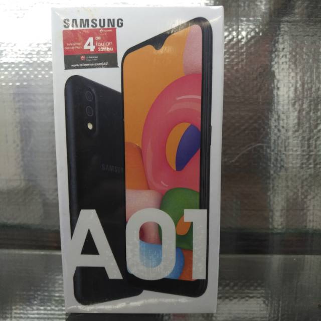 Samsung A01 Gratis silicon&tempered glas original