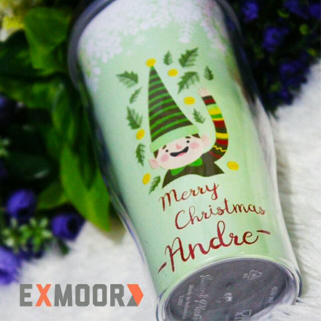 Hadiah Natal Tumbler Christmas Kurcaci Request Nama