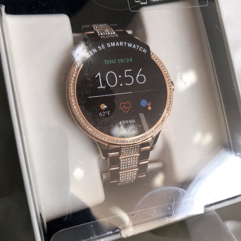 Jam Fossil Smartwatch Gen 5E Rg blink Rosegold tone - FTW 6072 Jam Wanita Original