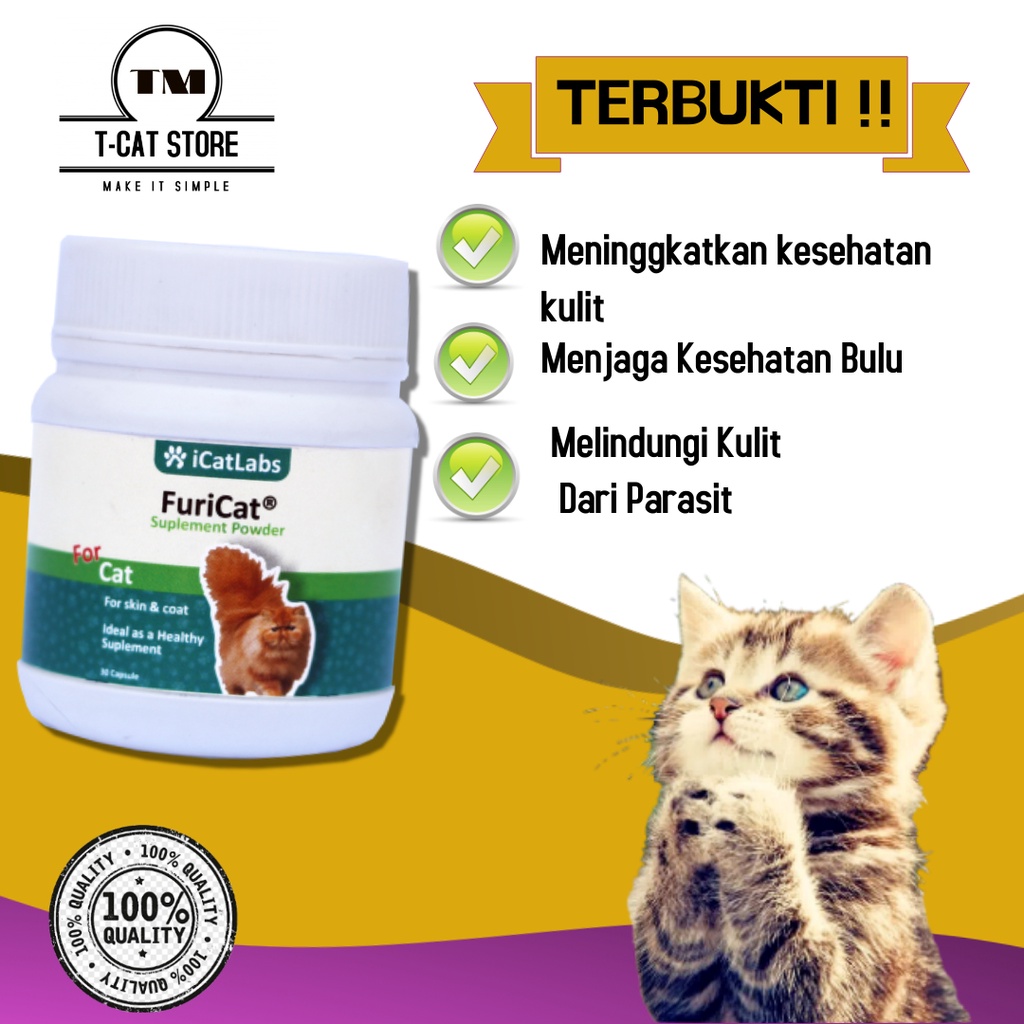 Vitamin penumbuh bulu makanan kucing agar gemuk dan bulu kucing lebat