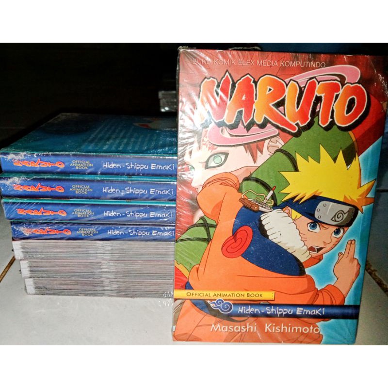 KOMIK : NARUTO Official Animation Book - Hiden- Shippu- Emaki