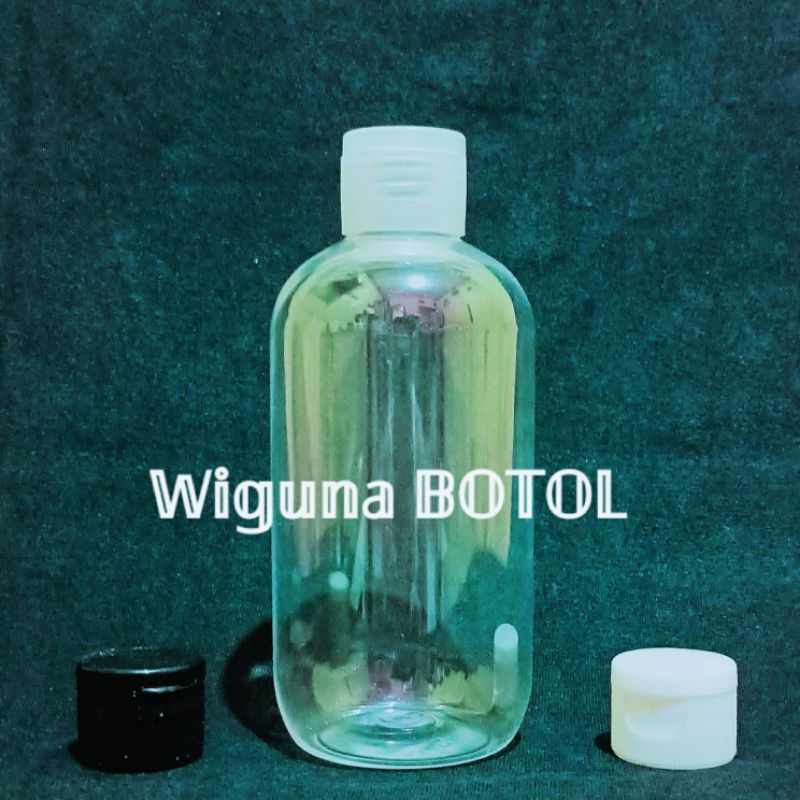 Botol Fliptop 250ml Bulat / Botol 250ml Bulat Tutup Fliptop