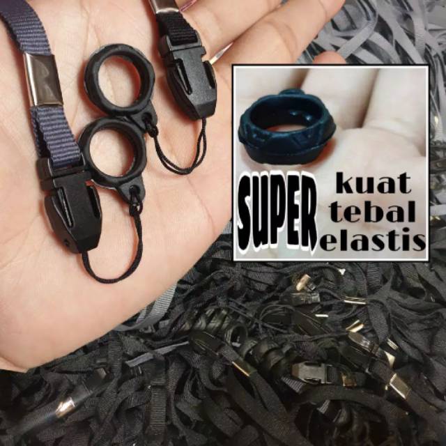 karet O bermotif 22mm dan 30mm  gantungan pods