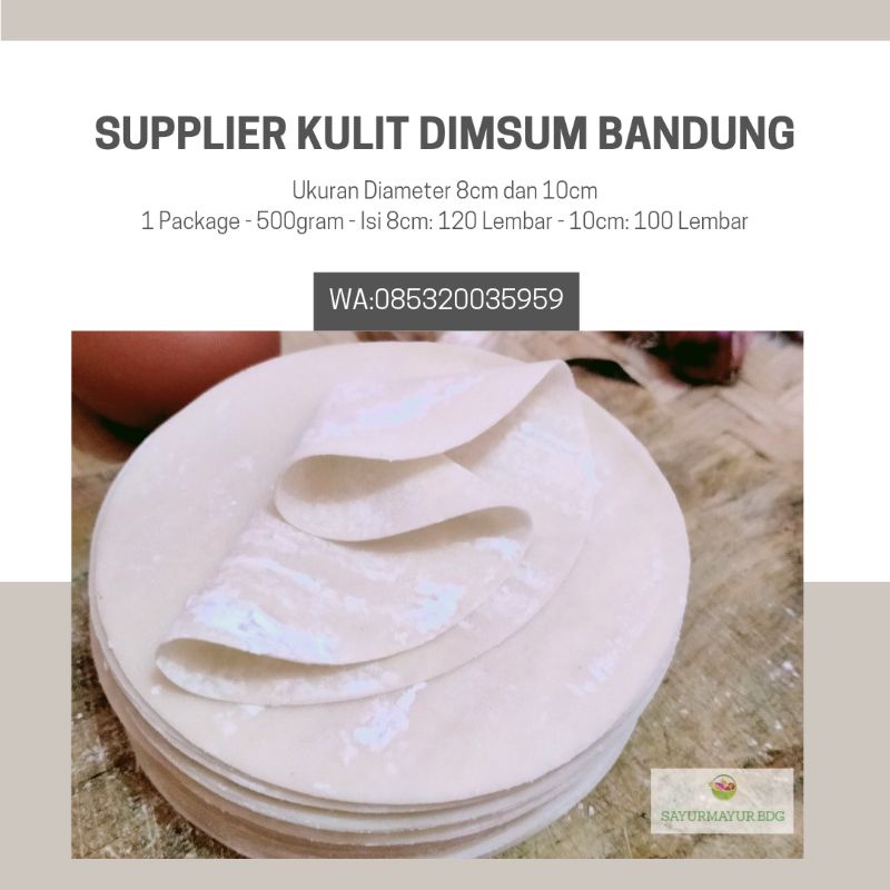 

Kulit Dimsum Isi 250 Lembar Tipis Lentur Lembut Siomay Swekiaw Gyoza Kuo tie