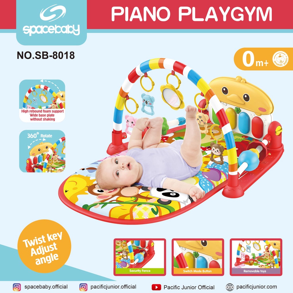 SPACEBABY SB 8013/SB 8017/SB 8018/SB 8020 PIANO PLAYGYM Matras Mainan