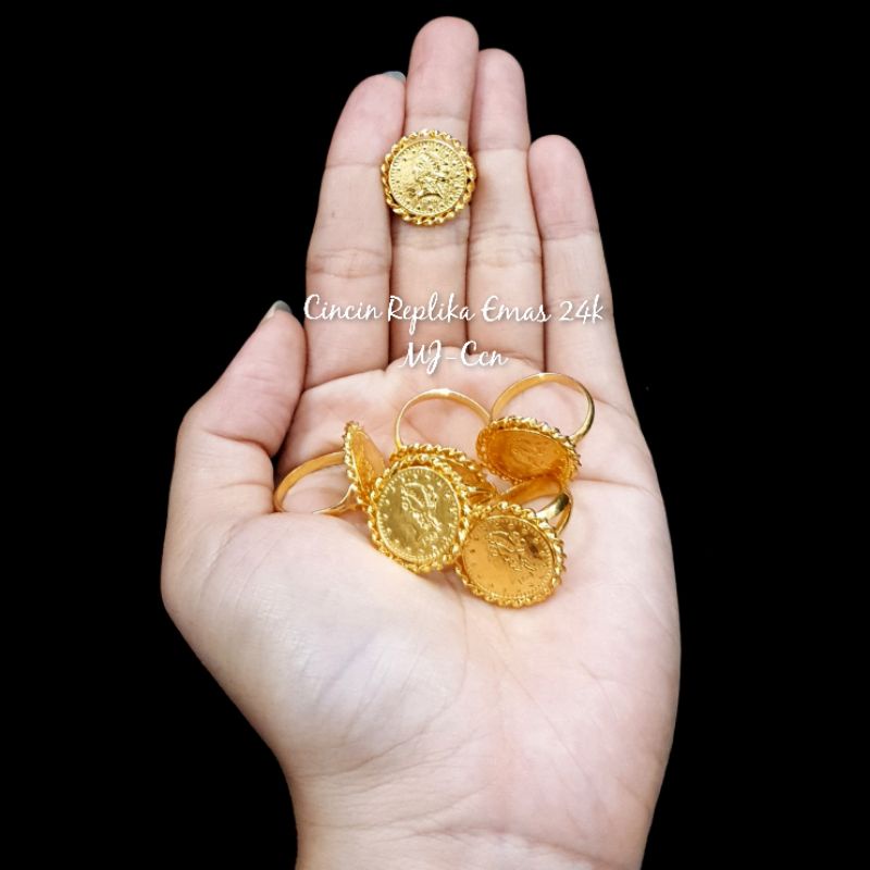 Cincin Koin Replika Emas 24k - Mas Penang