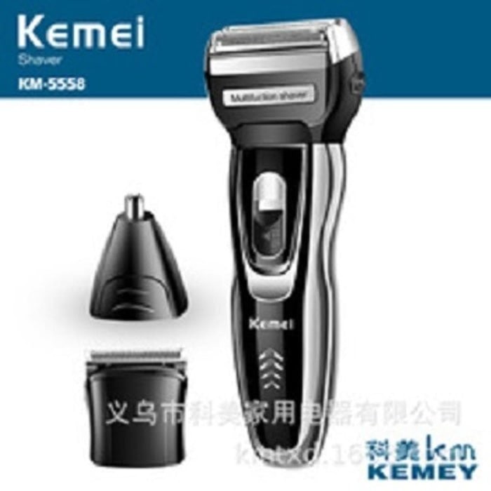 PROMO Mesin Cukur Rambut Kemei KM-5558 Clipper Grooming 3 in 1 Alat Cukur Rambut Multifungsi