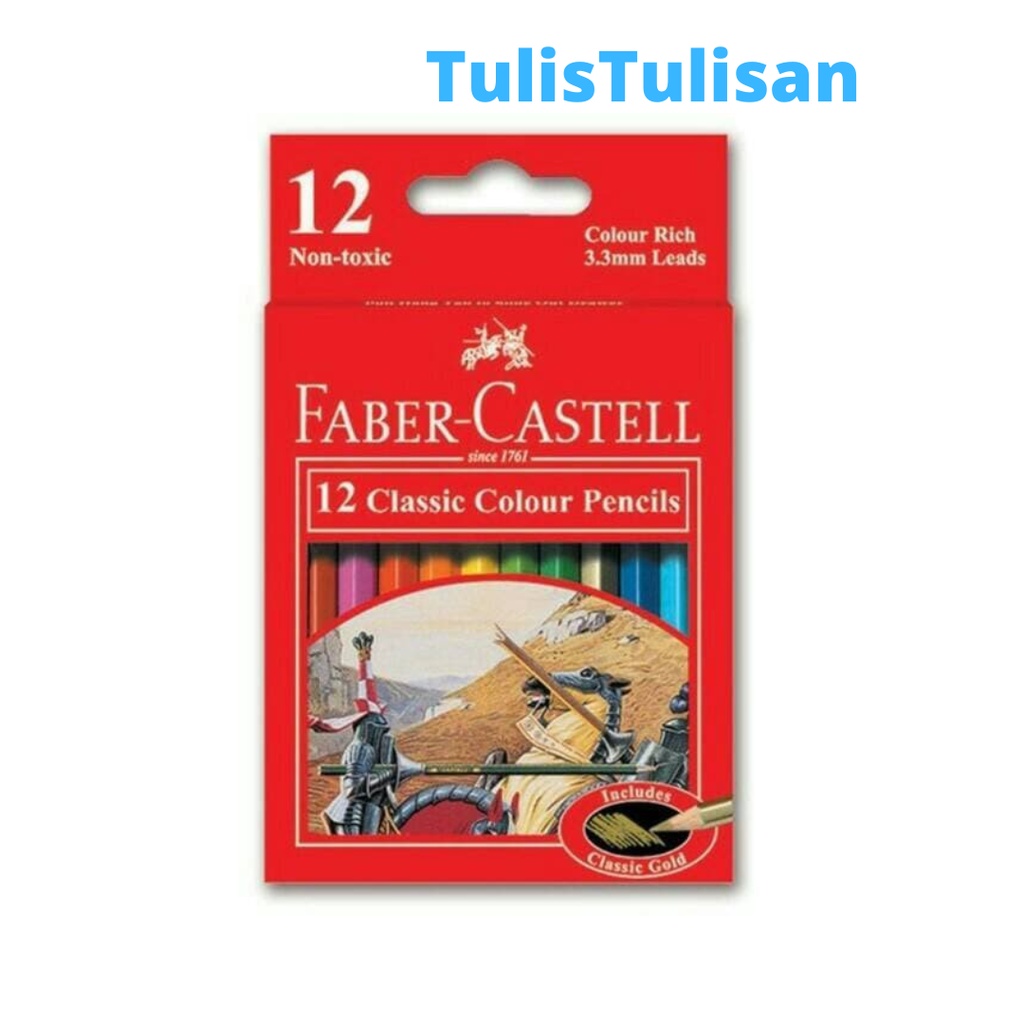 

PENSIL WARNA FABER CASTELL 12 WARNA S (Pendek)