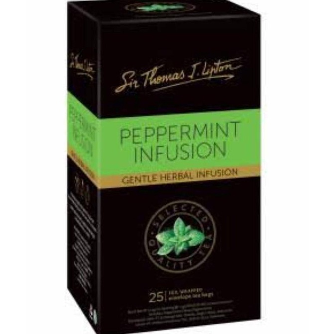 

[[BISA COD]] Sir Thomas Lipton Peppermint Tea Bag Teh Celup Impor STOK TERBATAS Kode 306