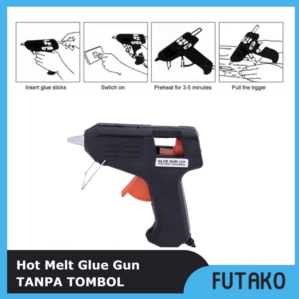 FUTAKO Kenmaster Glue Gun 20 / 40 Watt - Lem Tembak Cepat Panas