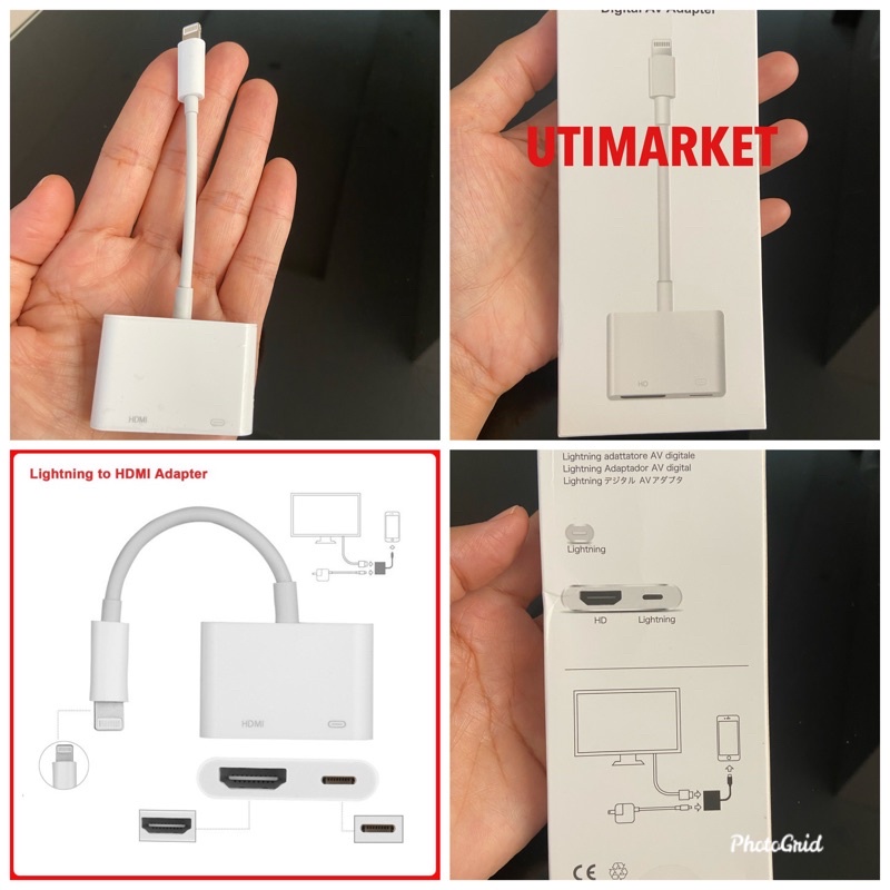 konektor lightning to hdmi-iphone ipad ke tv