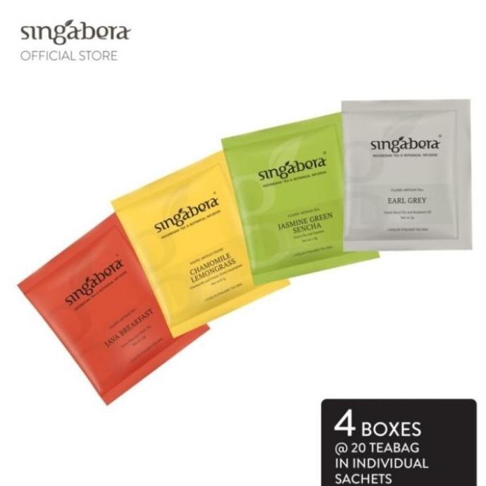 

[COD] Singabera Tea & Tisane - Cafe Starter Pack - 4 Variants @ 20 sachets [COD]