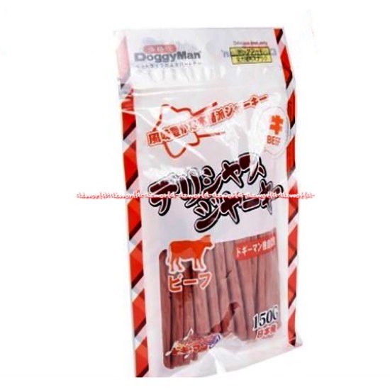 Doggyman Makanan Anjing 150gr Delicious Beef Jerky Dog Food Stick Makanan Anjing Model Stik Jerki Meat Beef Daging Dogy Man