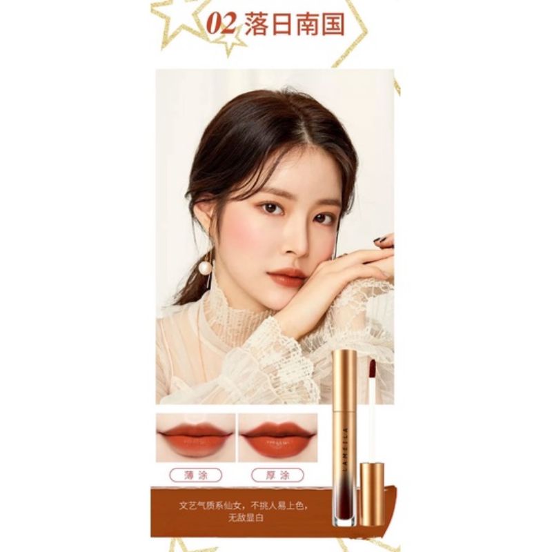 Lameila Lipstick Matte Gold Edittion Lip Gloss Pelembab Dan Pewarna Bibir Tahan Lama Anti Air