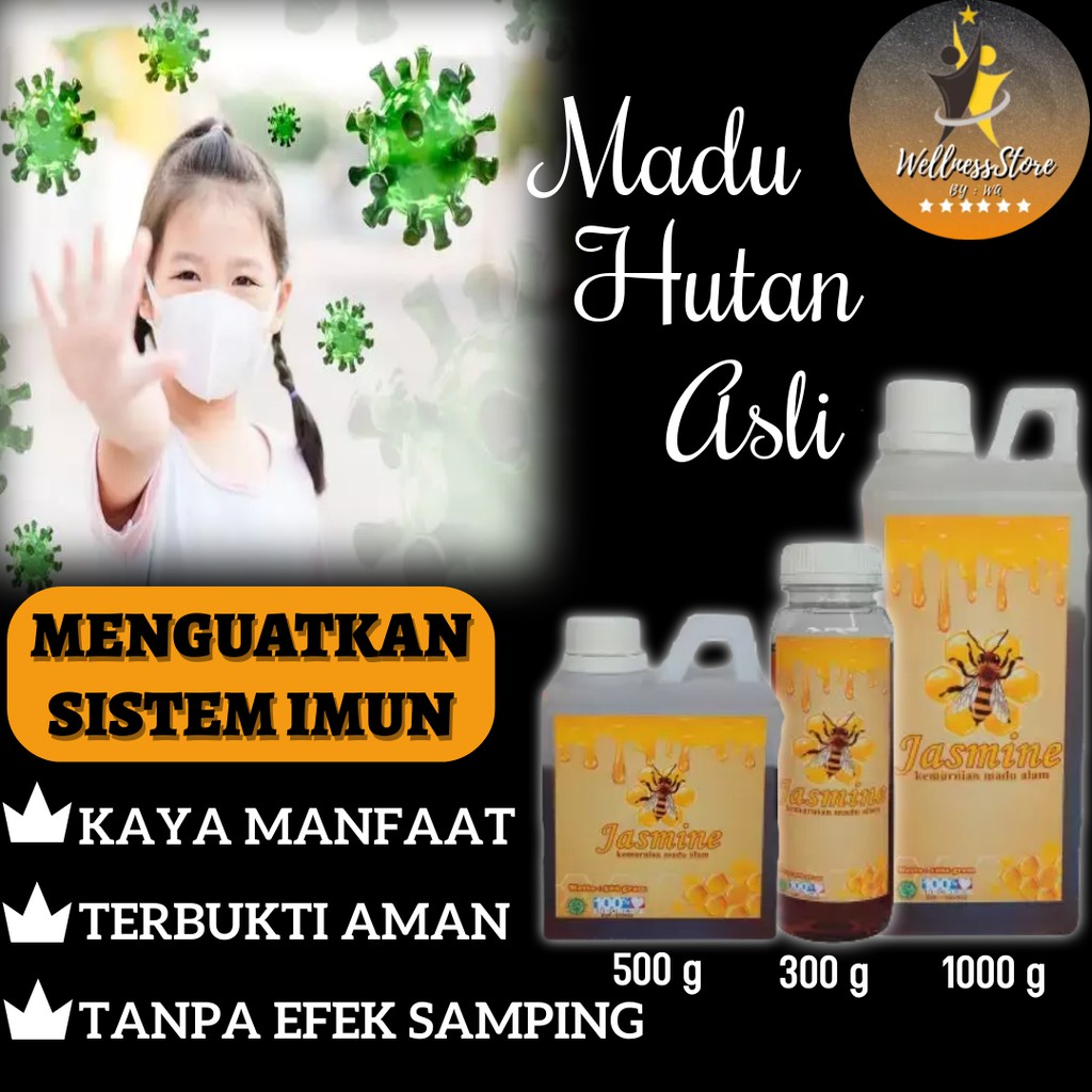 

Madu Hutan Asli & Murni Honey Jasmine Minuman Kesehatan untuk Daya tahan Tubuh 100% Original Aman