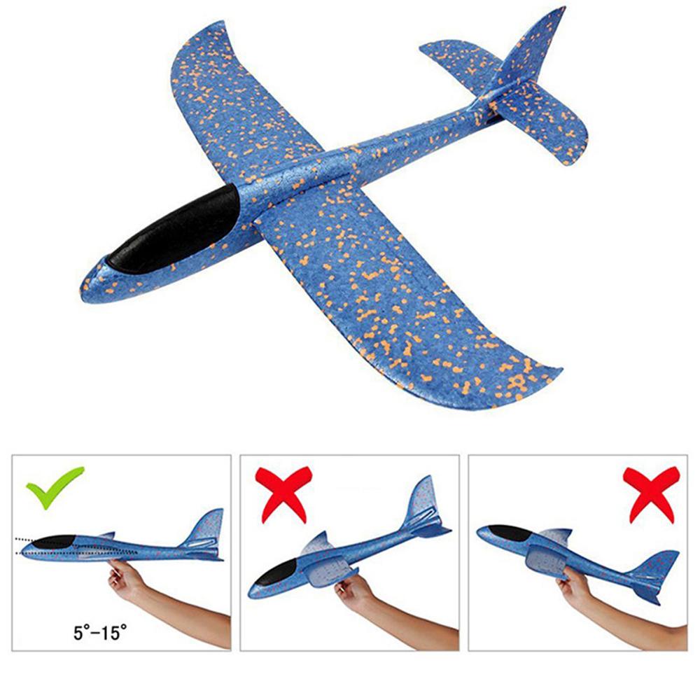 Needway Foam Glider Verisimilitude 37 /48CM Outdoor Launch Avion Mainan Terbang Busa pp Airplane Launch Fly Aeromodelo Foam Aeroplane