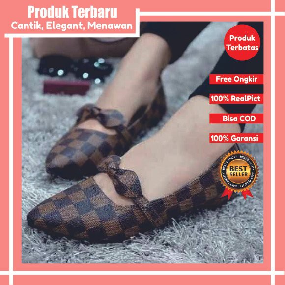 flatshoes wanita sepatu flat shoes wanita plat shoes wanita LV BM 85