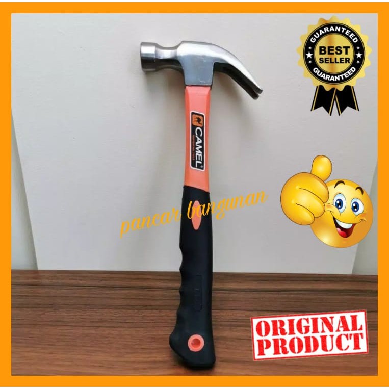 PALU BESI KAMBING FIBER 16 OZ CAMEL - PALU KAMBING FIBER - PALU TUKANG - PALU KAMBING - PALU SERBAGU