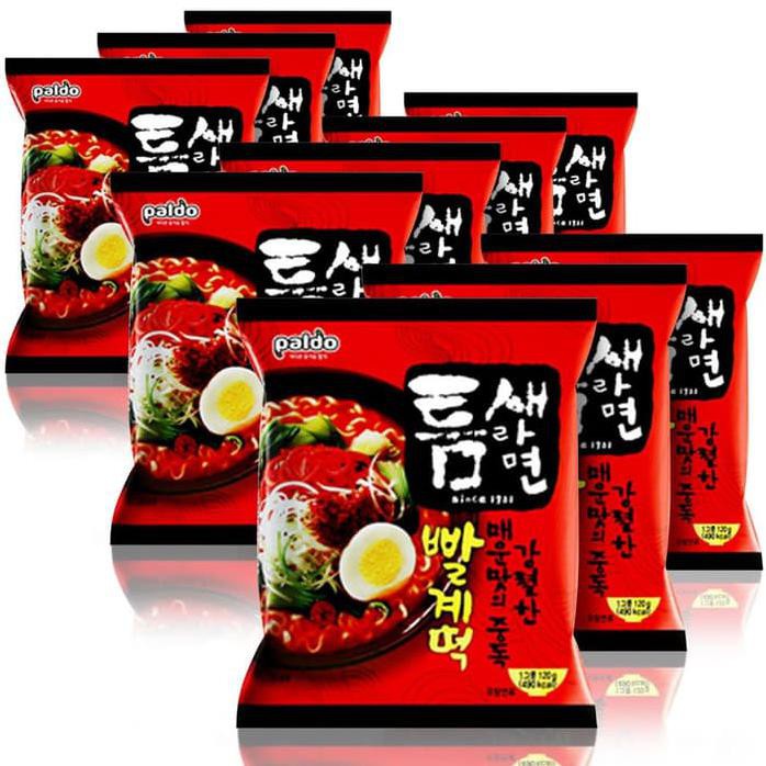 

MIE RAMEN KOREA PALING PEDAS ISI 5 PCS - PALDO TEUMSAE 120 GR