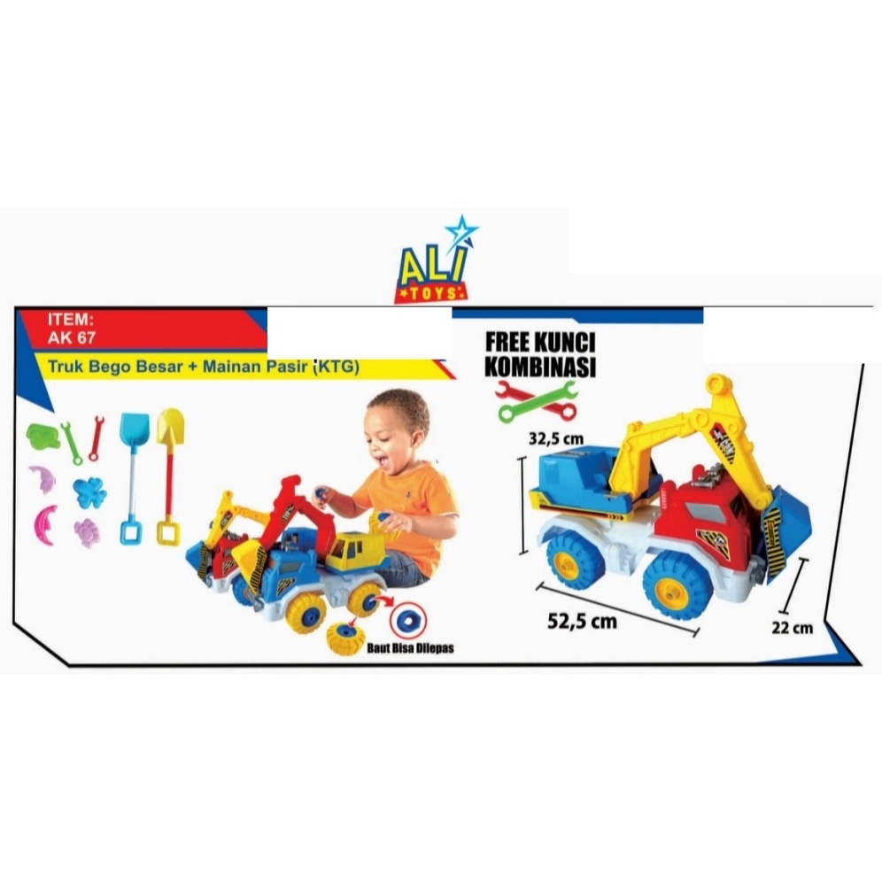 MAINAN ANAK TRUCK BEKO BESAR + MAINAN PASIR / AK 67
