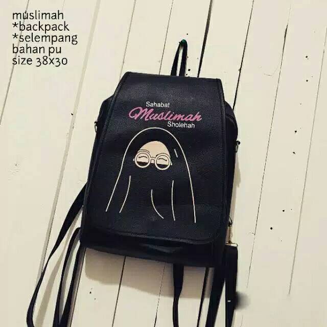 Tas Ransel Muslimah Niqob 3 in 1