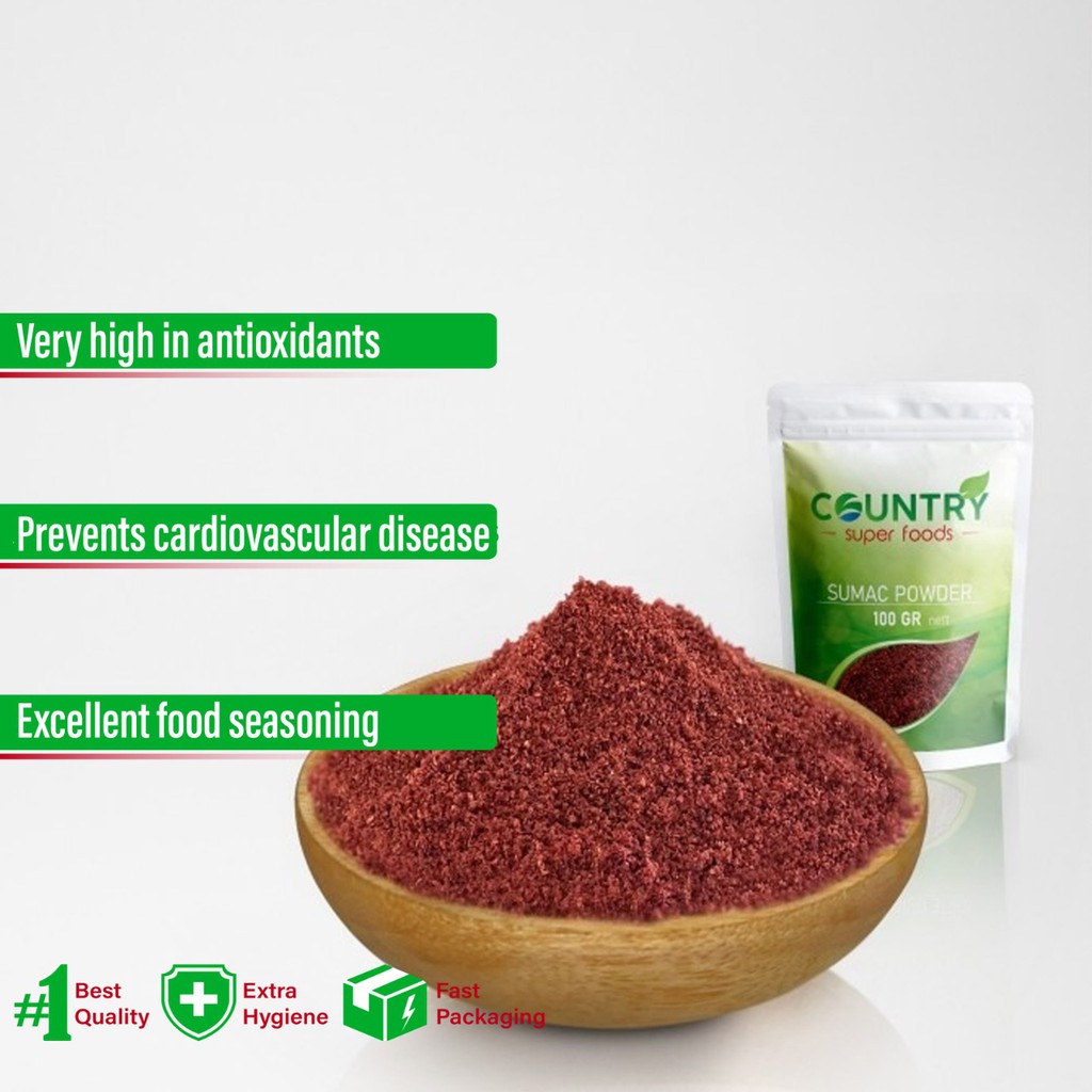 Jual Sumac Powder Rempah Bubuk Sumac [ PAPER POUCH 100 gr