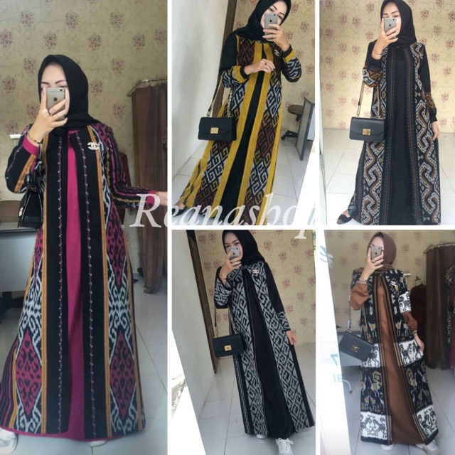 gamis batik tenun troso asli