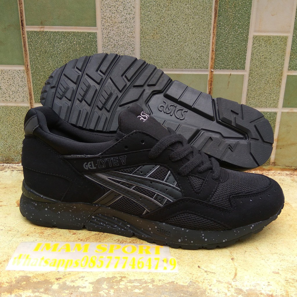 SEPATU ASICS GEL LYTE V TRIPLE BLACK LYTEV (PREMIUM QUALITY)