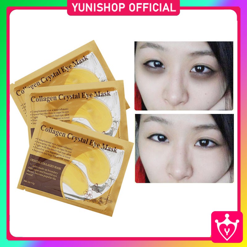 Masker Mata Crystal Collagen Gold / 24k Gold Collagen Crystal Eyebag Mask / TS-84