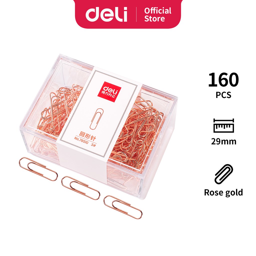 

Paper clip gold 29cm Deli