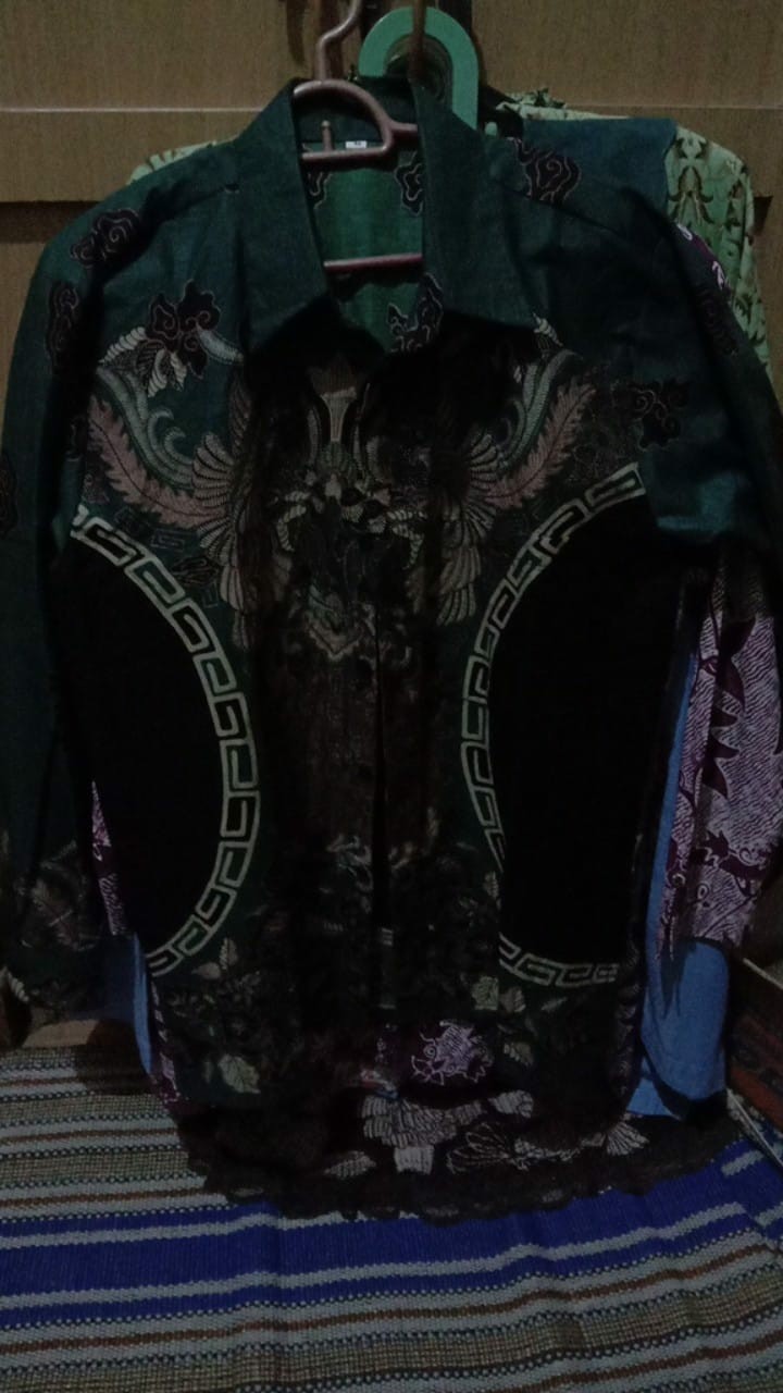 Kemeja Batik Pria Lengan Panjang Size M L Xl Xxl  Bswart Batik Hrb026
