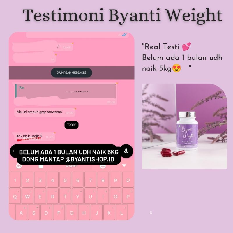 [COD] PENGGEMUK BADAN AMPUH BPOM OBAT PENGGEMUK BADAN OBAT GEMUK BADAN / BYANTI WEIGHT