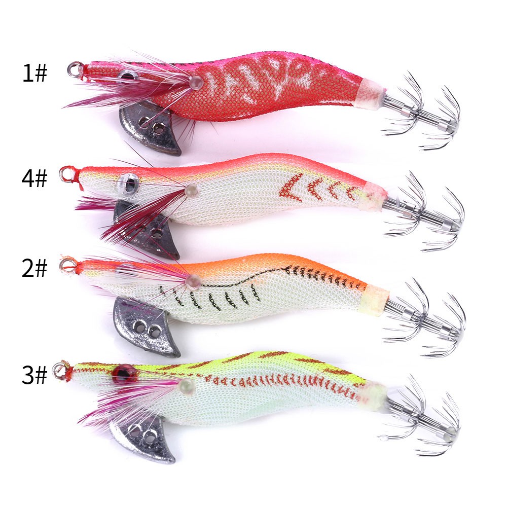 HENGJIA 16pcs 2.0# Shrimp Udang Jigs Umpan Pancing Swimbait Fishing Lure Bass Ikan Bait Kail Tackle