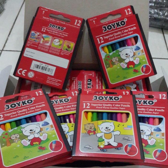

WARNAPENSIL- PENSIL WARNA JOYKO PENDEK 12 WARNA -PENSIL WARNA