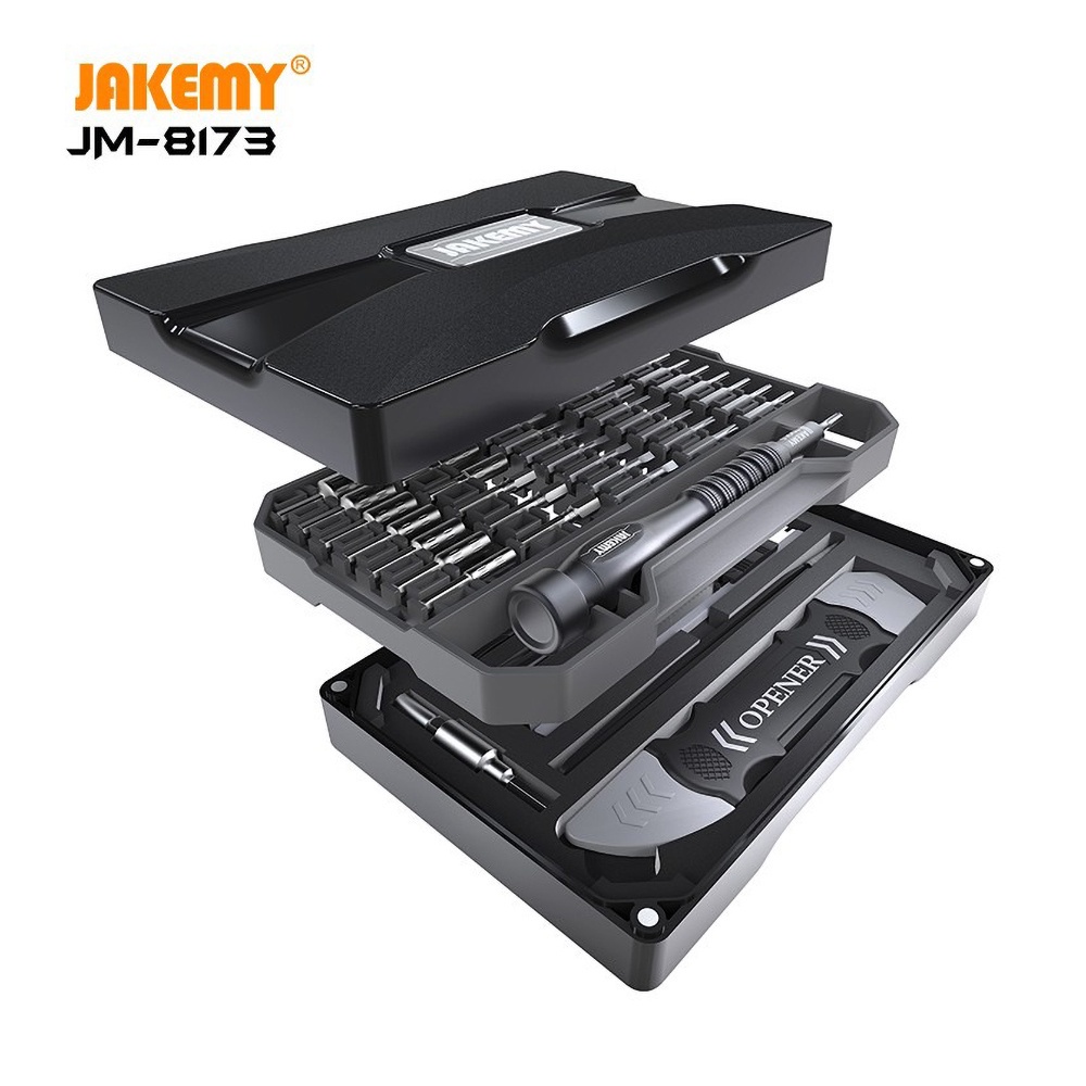 Jakemy JM-8173 69 in 1 Obeng Set Handphone Iphone Macbook Laptop Jam