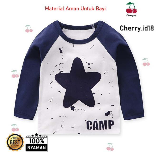 Cherry COD Kaos Distro Anak Lengan Panjang / Kaos Anak Lengan Panjang AL001