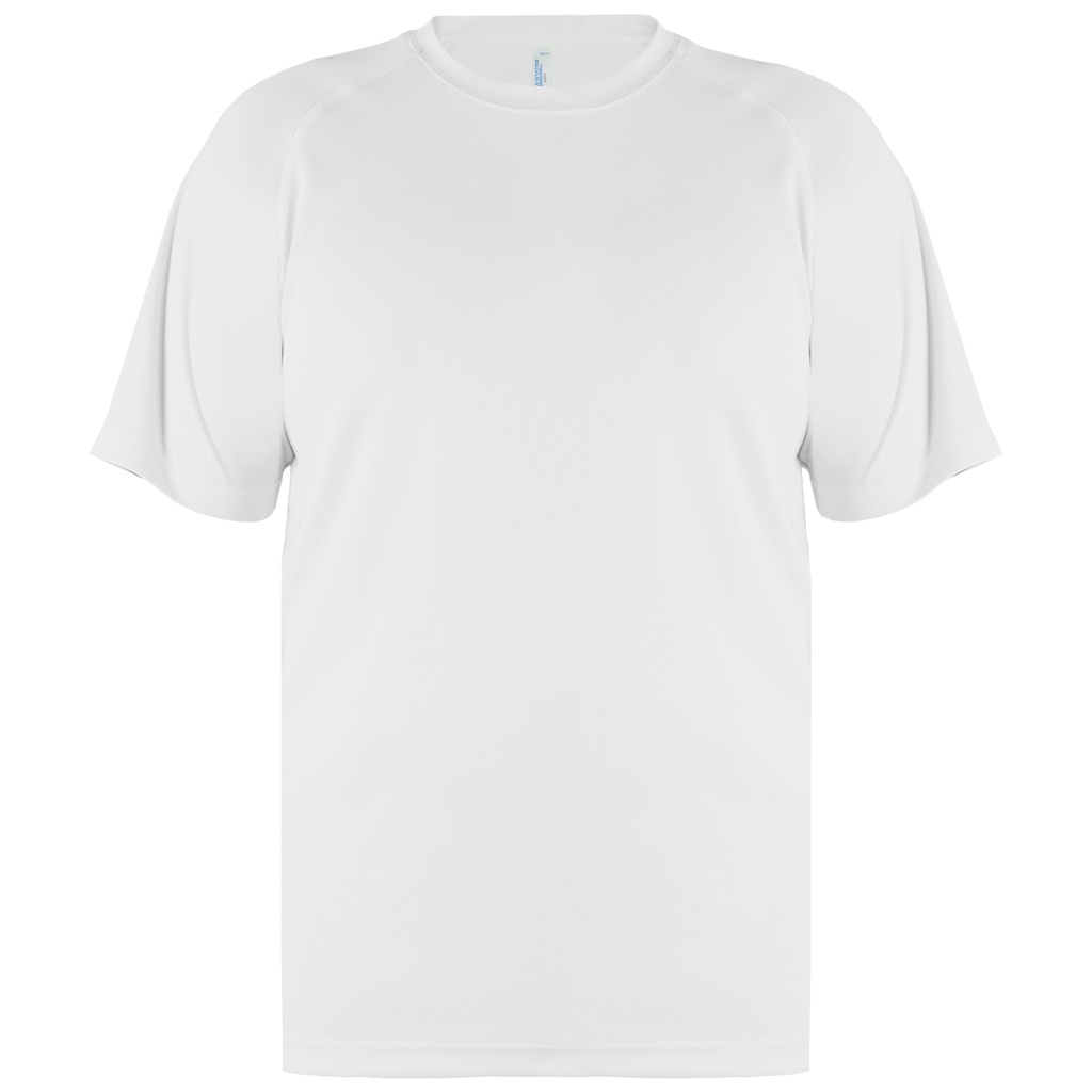 NEW STATES APPAREL Kaos Polos Olahraga Pria dan Wanita Lengan Pendek Dri Fit Satu Warna S-2XL -2700-WHITE