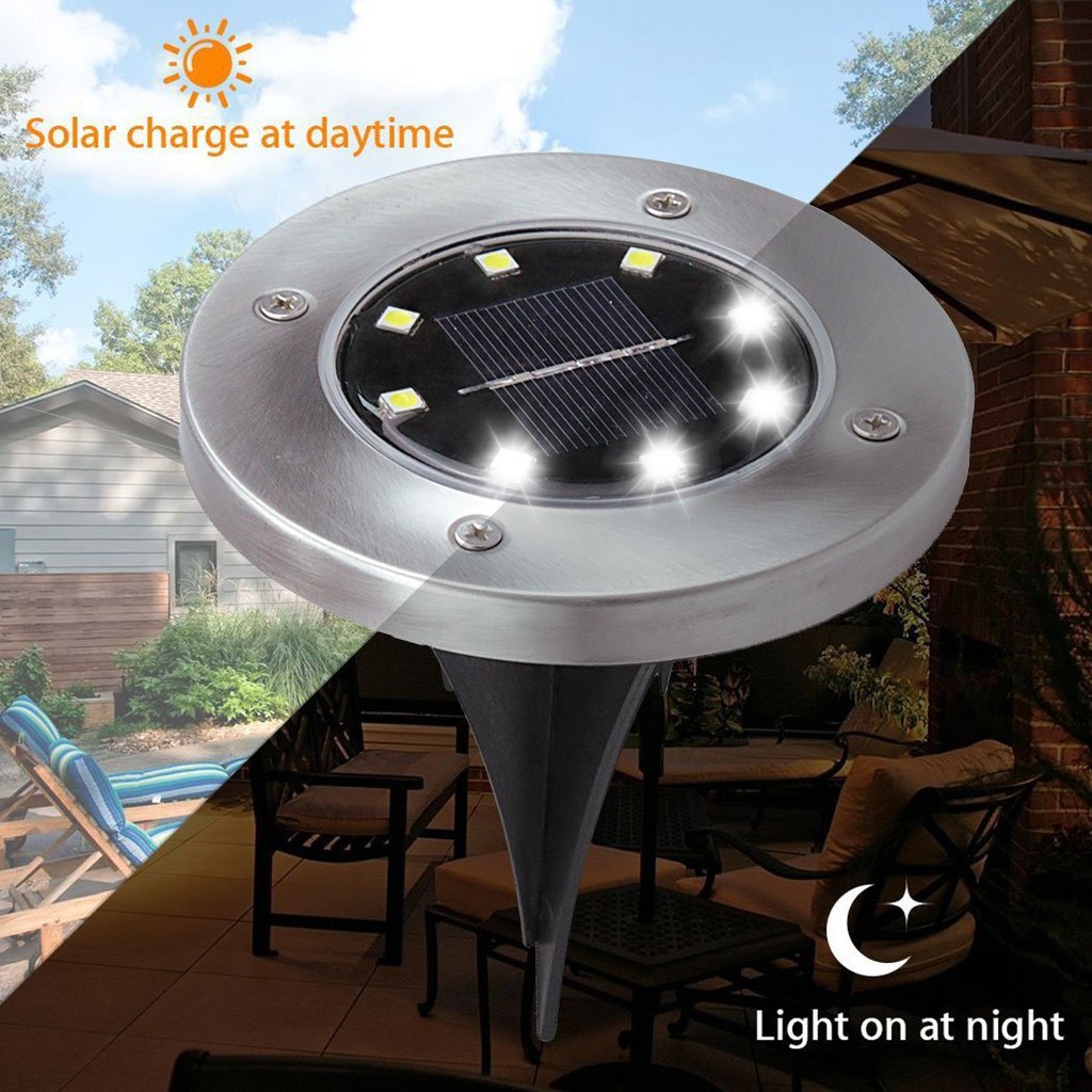 [Bayar Di Tempat][HOT DEALS] Lampu Taman 8 LED Tenaga Surya untuk Outdoor // POPULER/FASHION/Premium